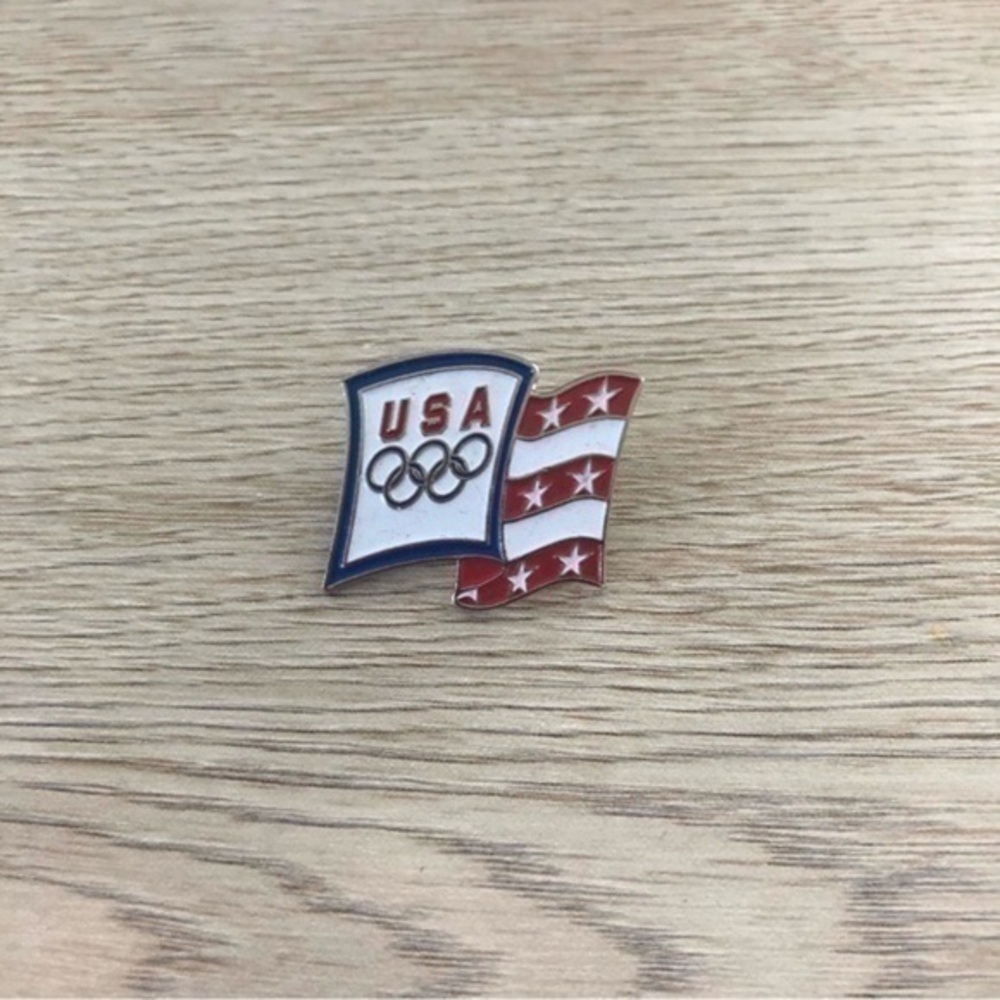 Vintage USA Olympics Label Pin